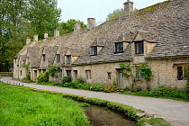 Arlington Row weaver's cottages, Bibury, Gloucestershire, UK, May 2014.