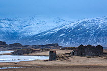 Abandoned farmhouse near Hofn, eastern Iceland, February 2015.