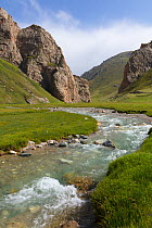 River at Tash Rabat, Kyrgyzstan. August 2016.