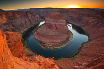 RF - Horseshoe Bend in the Colorado River, Arizona, USA, June 2012. (This image may be licensed either as rights managed or royalty free.)