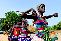 Carnival procession, Eticoga, Orango Island, Bijagos UNESCO Biosphere Reserve, Guinea Bissau, February 2015.