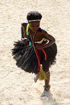 Dancer at carnival, Eticoga, Orango Island, Bijagos UNESCO Biosphere Reserve, Guinea Bissau, February 2015.