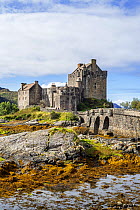 Eilean Donan Castle in Loch Duich, Ross and Cromarty, Western Highlands of Scotland, UK, September 2016.