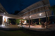 Canopy Camp at night, Darien National Park UNESCO World Heritage Site, Panama. February 2017.