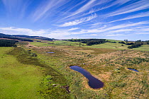 Storage ponds created in the Eddleston Water catchment area to store water during intense rainfall events. Part of Eddleston Water Project, a flood management project led by Tweed Forum, Peebles, Twee...