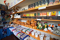 "Scottish merchandise" in Highland gift shop, Sutherland, Scotland, UK
