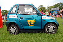 Electric Car or vehicle on display at Camden now London Green Fair, England, UK June 2006.