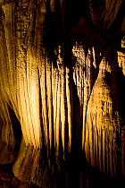 Limestone formations in Deer cave. Gunung Mulu National Park UNESCO Natural World Heritage Site, Malaysian Borneo.