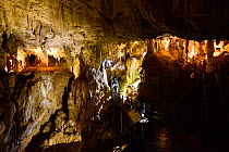 Limestone formations in Cave of the Winds. Gunung Mulu National Park UNESCO Natural World Heritage Site, Malaysian Borneo.