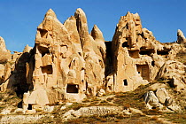 Troglodyte village,  Goreme National Park and the Rock Sites of Cappadocia UNESCO World Heritage Site. Turkey. December 2006.