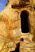 Troglodyte dwelling, Goreme National Park and the Rock Sites of Cappadocia UNESCO World Heritage Site, Turkey. December 2009.