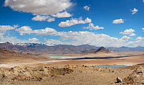 Upland plateau (4000-5000 m) with lakes, Tajik National Park (Mountains of the Pamirs) UNESCO World Heritage, Tadjikistan, Site June 2014