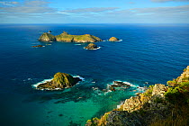 Soldiers Cap and Admiralty Islands from Malabar Hill, Lord Howe island, Lord Howe Island Group UNESCO Natural World Heritage Site, New South Wales, Australia, October 2012.
