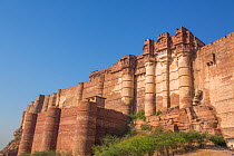 Mehrangarh Fort, located in Jodhpur, Rajasthan, India. March 2015