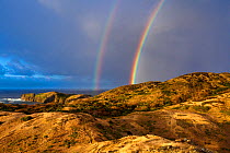 Double rainbow, Mukojima,  Ogasawara Islands UNESCO World Heritage Site, Japan, January 2015.