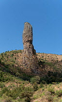 Standing stone between Gondar and Bahir Dar, Lake Tana Biosphere Reserve, Ethiopia. April 2015.