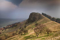 The Back Tor, an outcrop of  Carboniferous, Bowland Shale, near Castleton, Derbyshire, England, UK. March