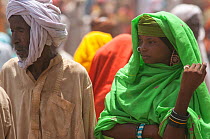 Ouled Rachid tribesman and woman, Kashkasha village near Zakouma National Park, Chad, 2010.