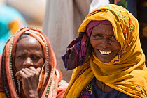 Ouled Rachid tribeswomen at market, Kashkasha village near Zakouma National Park, Chad, 2010.