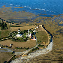 Lighthouse of Chassiron, Oleron Island, Charente-Maritime, France Atlantic Coast. July 2017.