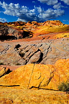 Coloured rocks, Valley of Fire State Park, Nevada, USA. February 2014.