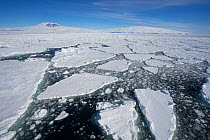 Sea ice, near Mount Erebus, Ross Sea, Antarctica. Photographed for The Freshwater Project