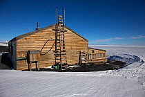 Scott's Hut at Cape Evans, Ross Island, Ross Sea, Antarctica Erected in 1911 by the British Antarctic 'Terra Nova' Expedition of 1910-1913. February 2017. Photographed for The Freshwater Project