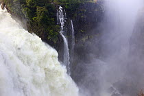 Victoria Falls Waterfall, Zambezi River at the border of Zimbabwe and Zambia, Mosi-oa-Tunya / Victoria Falls UNESCO World Heritage Site. Photographed for The Freshwater Project in July 2014