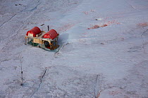 Aerial view of Swiss Camp, where CIRES Director Konrad Steffen has conducted research on the Sermersuaq / Greenland ice sheet since 1990. lulissat Icefjord UNESCO World Heritage Site, Sermersuaq / Gre...