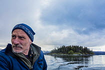 Guard patrolling around Holmholmen Nature Reserve to protect the birds, Helgeland, Northern Norway. May 2016. Highly commended in the Man and Nature Category of Terre Sauvage Nature Images Awards 2017...