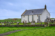 Strathnaver Museum of the Clearances, former parish church of St Columba at Clachan, Bettyhill, Caithness, Scottish Highlands, Scotland, UK, May 2017