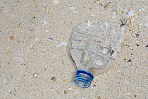 Plastic bottle discarded in the sea and washed ashore, Triton Bay, Mainland New Guinea, Western Papua, Indonesian New Guinea
