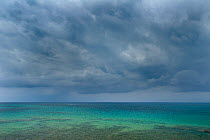 Sea and clouds from Bom Bom beach. Principe Island, UNESCO Biosphere Reserve, Democratic Republic of Sao Tome and Principe, Gulf of Guinea.