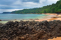 Bom Bom Beach, Island of Principe UNESCO Biosphere Reserve, Democratic Republic of Sao Tome and Principe, Gulf of Guinea.