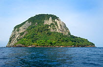 Jockey cap island off the coast of Principe Island UNESCO Biosphere Reserve, Democratic Republic of Sao Tome and Principe, Gulf of Guinea.