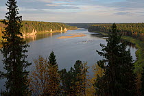 Schugor River, Yugyd Va Nature Reserve, Virgin Forests of Komi UNESCO World Heritage Site, Ural Mountains of Russia, September 2016