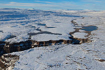 Snowy landscape in Putoransky State Nature Reserve, Putorana Plateau, Siberia, Russia