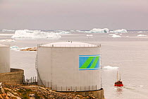 Oil tank, Ilulissat, Greenland, July 2008.