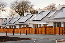 Environmentally friend 'Hutton Rise' housing development in Sunderland, UK. December 2011.