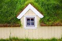 Green roof house in Siglufjordur, Iceland, September 2010.