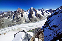 The Mer Du Glace which has been retreating due to climate change. Chamonix, France, September.