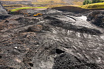 The Glentaggart open cast coal mine in Lanarkshire, Scotland, UK. August 2009.