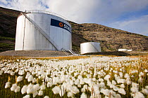 Oil storage depot in Kangerlussuaq, Greenland