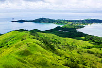 View from the summit of Malolo island, Mamanuca Islands, Fiji. March 2007.