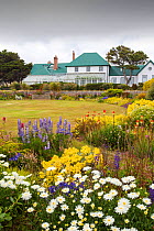 The Governor's house and parliament building in Port Stanley, Falkland Islands. February 2014.
