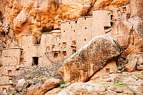 12th century grain store or Agadir at the Berber village of Tizgui, Anti Atlas mountains, Morocco, North Africa. April. 2012.