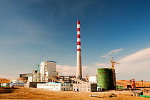 Coal fired power plant being constructed in Inner Mongolia, China, March 2009. In 2008 China officially became the worlds largest emitter of greenhouse gases.