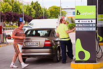 Bio fuel petrol station in Ecija, Andalucia, Spain. May 2011.