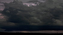 Timelapse of a lightning storm at night, Murchison Falls National Park, Uganda, April 2014.