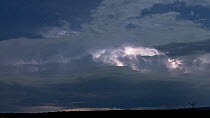 Timelapse of a lightning storm at night, Murchison Falls National Park, Uganda, April 2014.